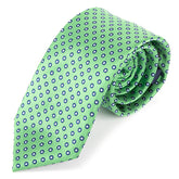 Green Emerald Dot Tie 7.5cm
